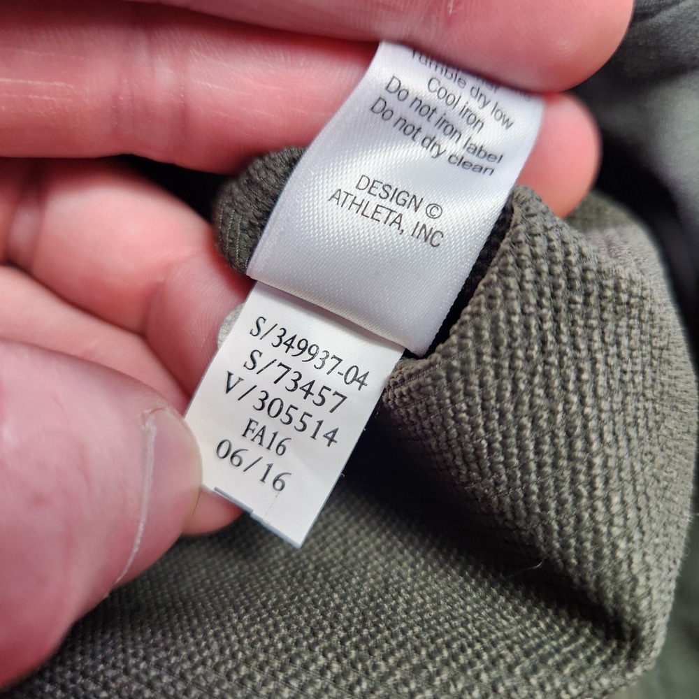 Athleta Pants Women 12 Wander Bootcut Hiking Athleisure Stretch Green Quick Dry - Picture 10 of 12